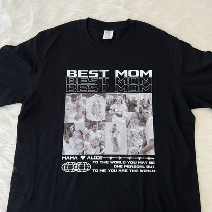 Mother's Day Unique Custom Photo Vintage T-shirt,Hoodie Gift For Mom