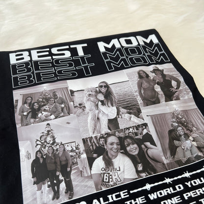 Mother's Day Unique Custom Photo Vintage T-shirt,Hoodie Gift For Mom