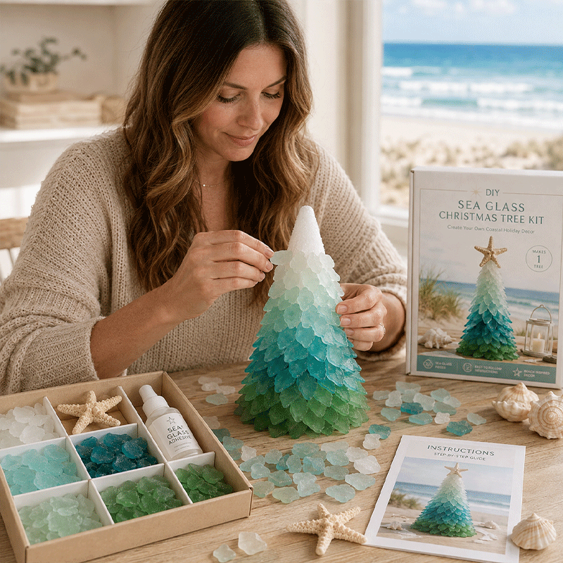 DIY Sea Glass Christmas Tree Kit
