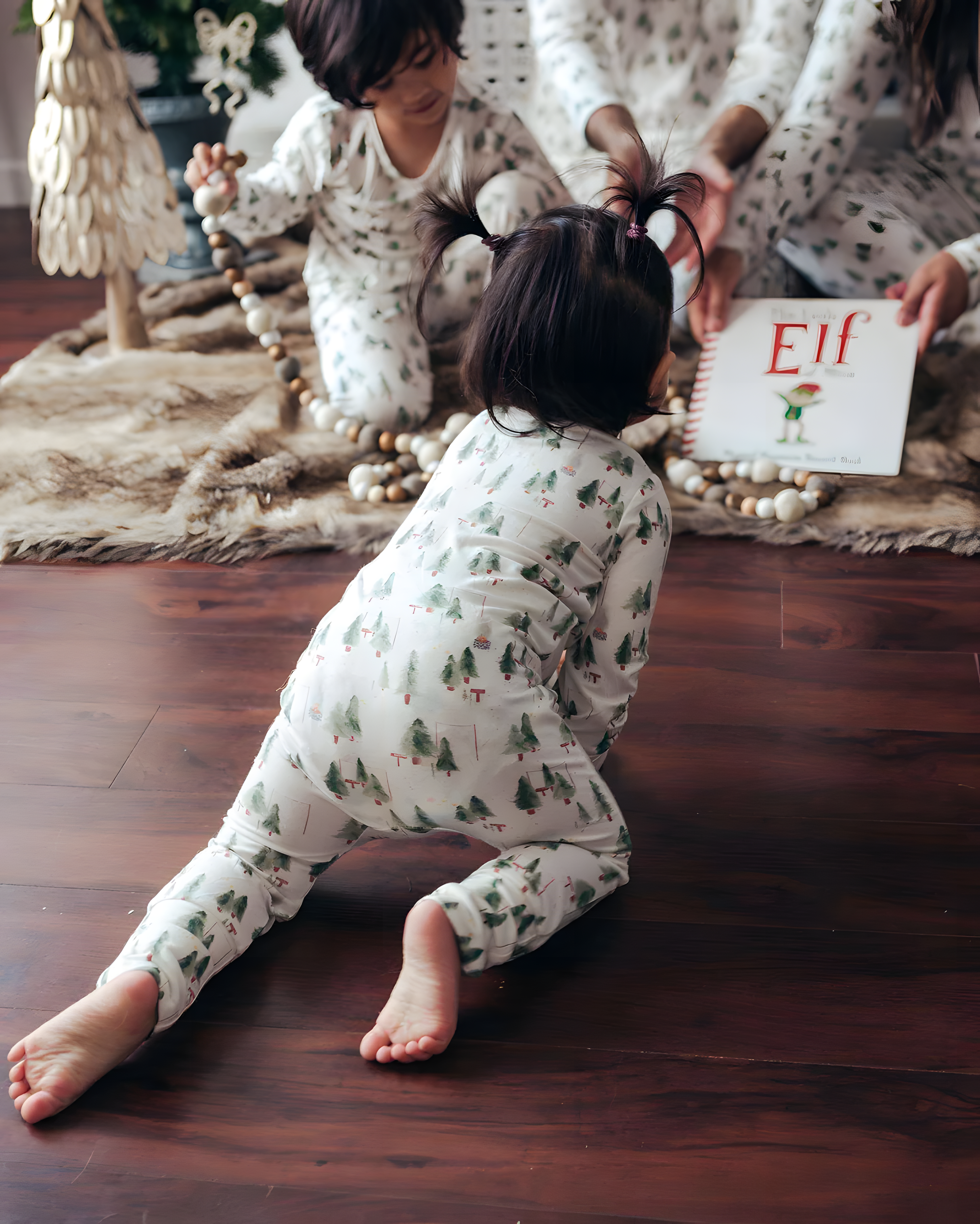 Leafy Dreams-Family Matching Christmas Pajamas