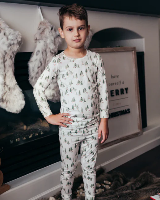 Leafy Dreams-Family Matching Christmas Pajamas