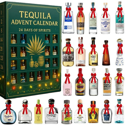 2026 Tequila Advent Calendar 24 Days Of Festive Surprises Mexican Inspired Holiday Countdown Gift 2d Acrylic Collectible Display Decor
