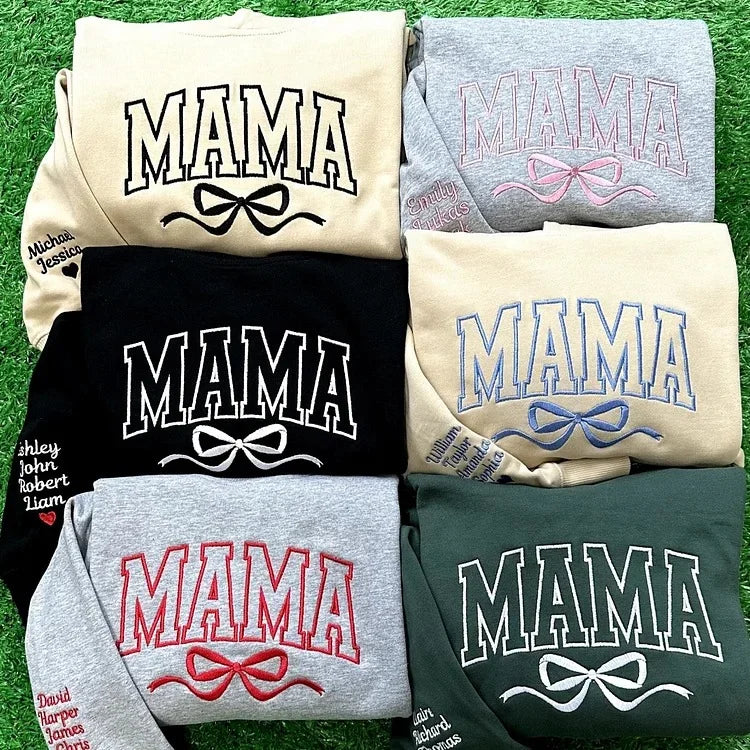 Custom Embroidered Comfort Colors Grandma and Grandpa Sweatshirt, Gift for Grandma/Grandpa
