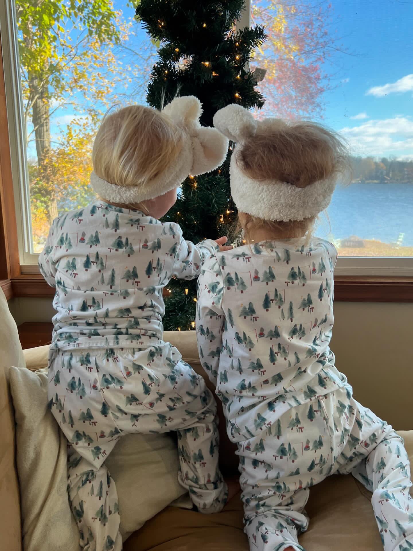 Leafy Dreams-Family Matching Christmas Pajamas