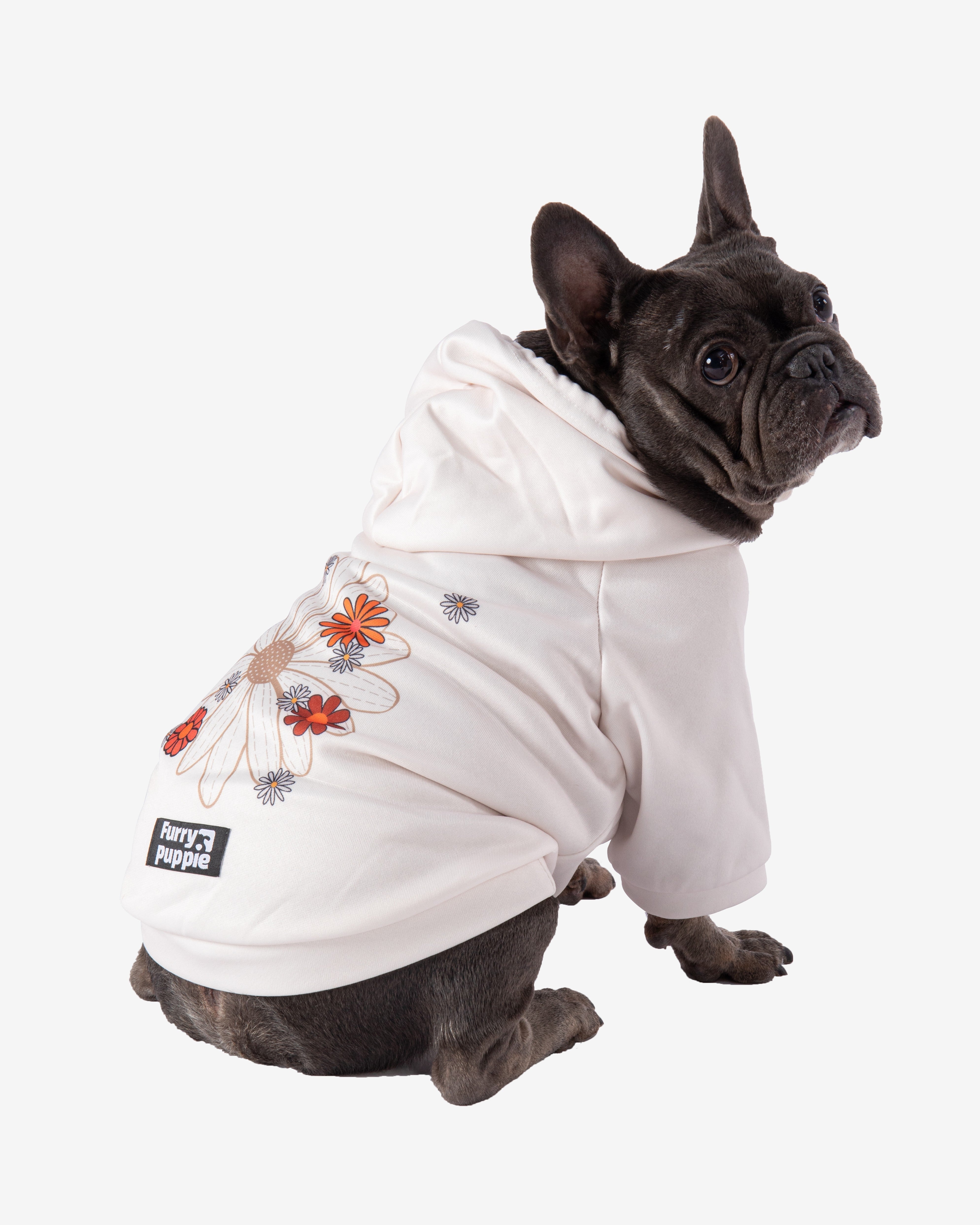 Frenchie Flower Power Hoodie
