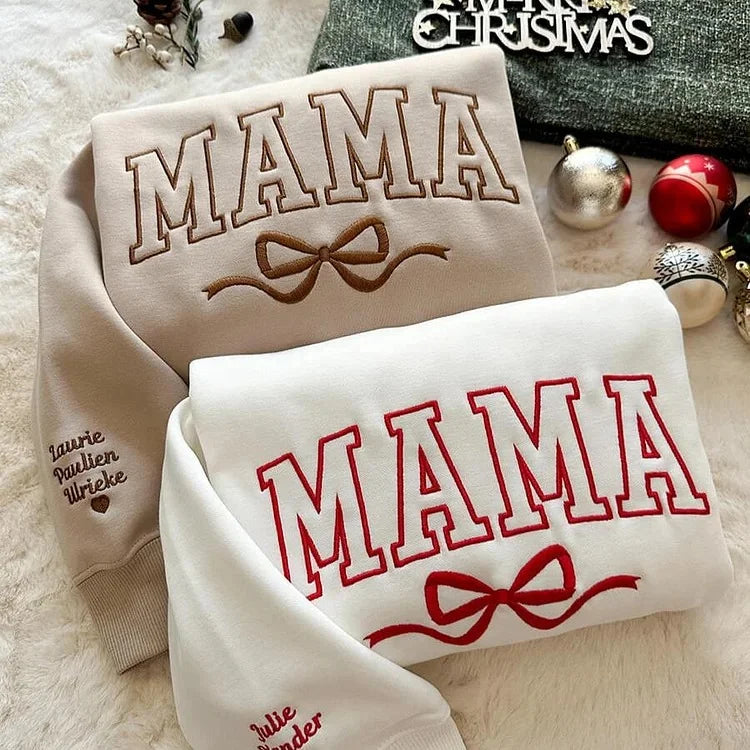 Custom Embroidered Comfort Colors Grandma and Grandpa Sweatshirt, Gift for Grandma/Grandpa