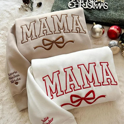 Custom Embroidered Comfort Colors Grandma and Grandpa Sweatshirt, Gift for Grandma/Grandpa