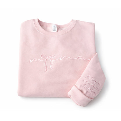 Custom "Bow Mama" Embroidered Sweaters | Mother's Day Gifts