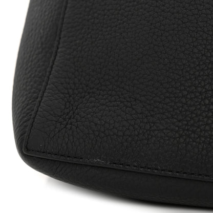 Grained Calfskin Park Tote Three Black