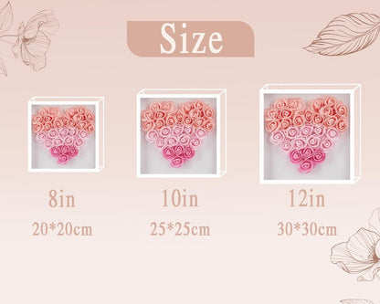 Personalized Our Family Hands Flower Shadow Box – Custom Mother’s Day Gift for Mom, Popular Family Keepsake Decor