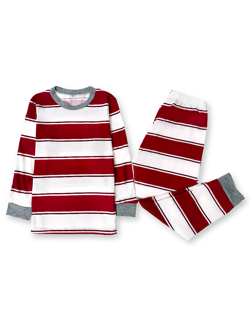 Pleasure Stripe-Family Matching Christmas Pajamas