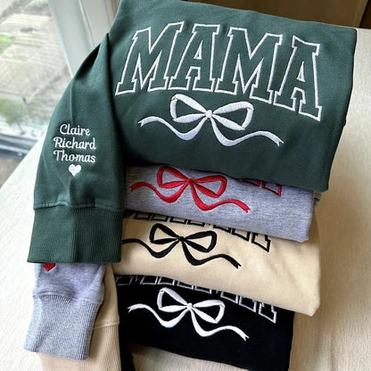Custom Embroidered Comfort Colors Grandma and Grandpa Sweatshirt, Gift for Grandma/Grandpa
