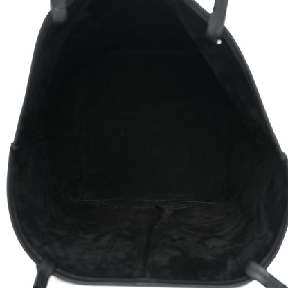 Grained Calfskin Park Tote Three Black