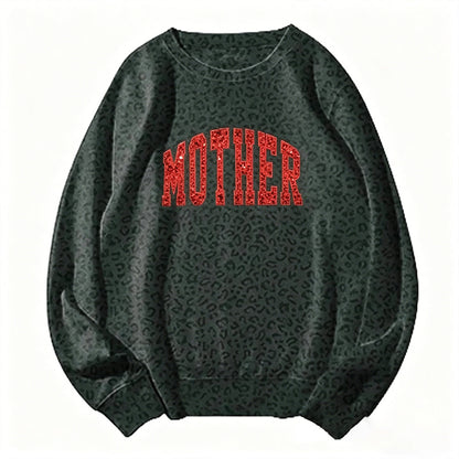 Custom Sequin MAMA Camo Sweatshirt Embroidered Sequin T-Shirt Hoodie | Mother's Day Gift