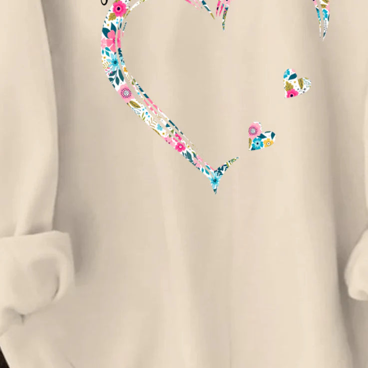 Custom Mama, Grandma Heart Sweatshirt with Kidnames | Mother's Day Gift
