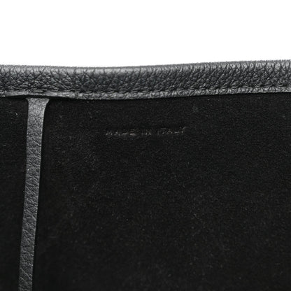 Grained Calfskin Park Tote Three Black