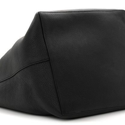 Grained Calfskin Park Tote Three Black