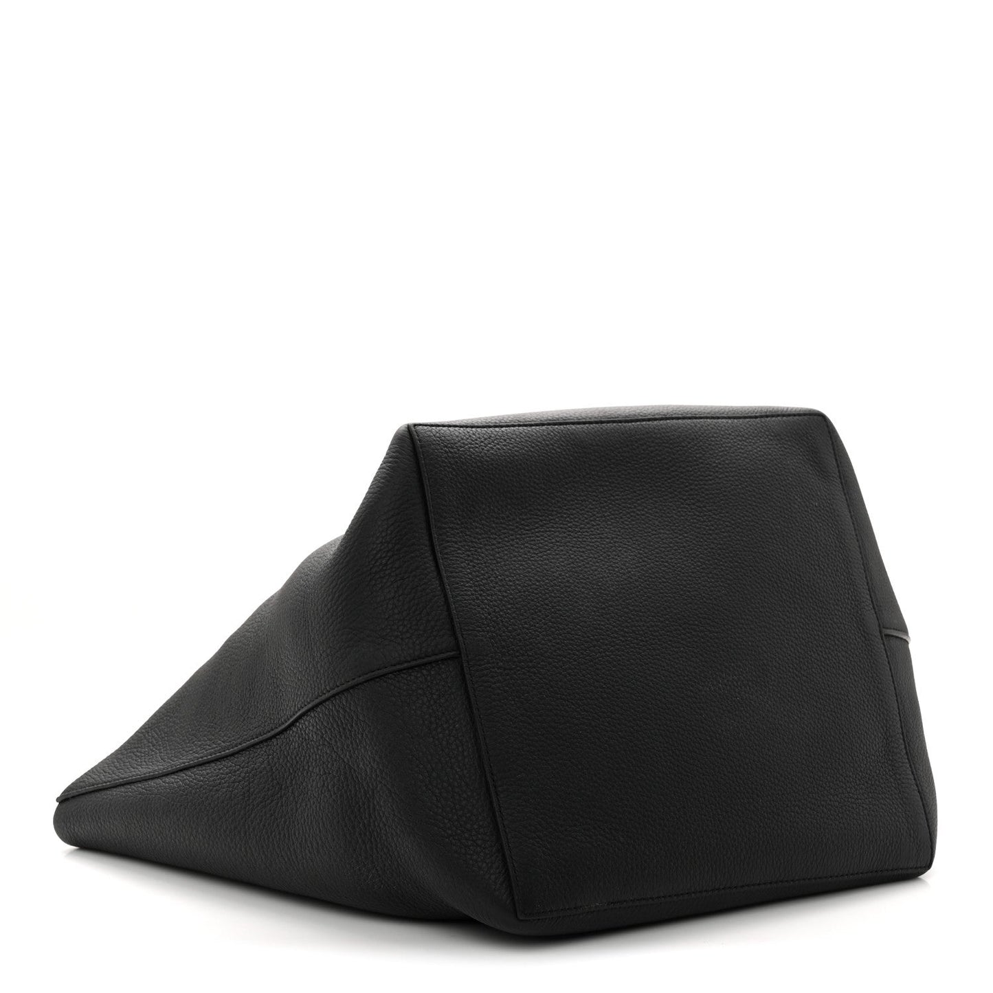 Grained Calfskin Park Tote Three Black