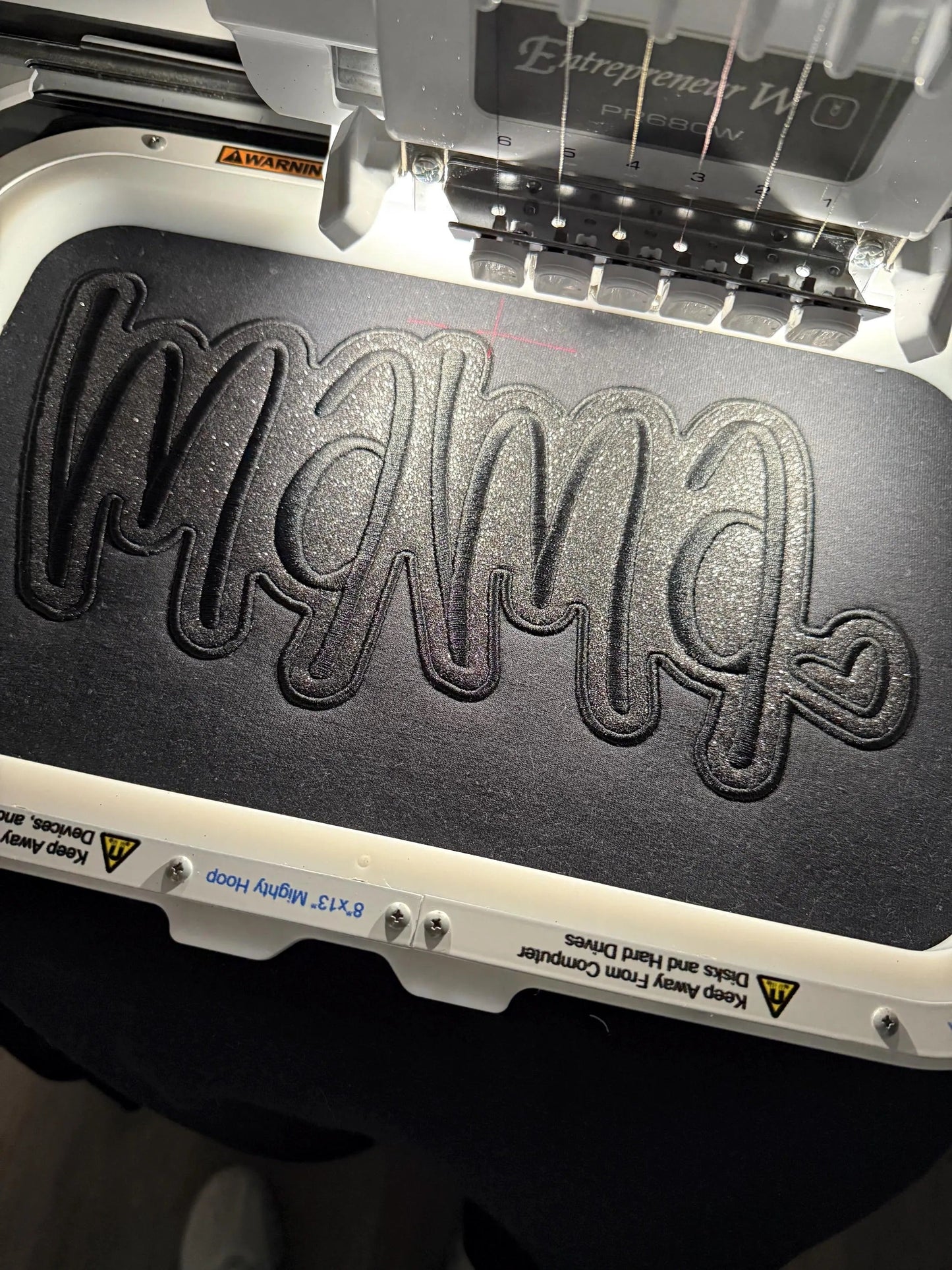 Custom Mama Glitter Applique Sweatshirt With Heart & Glitter Design | Mother's Day Gifts