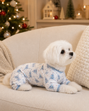 Blue Winter Blooms-Family Matching Christmas Pajamas