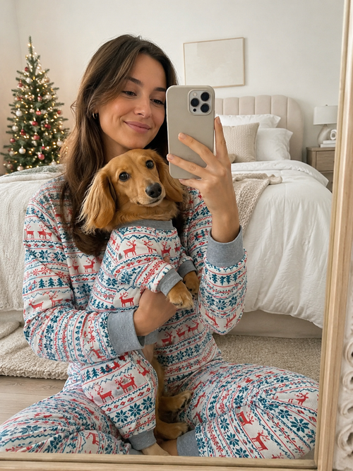 Frosted Snowflakes-Family Matching Christmas Pajamas
