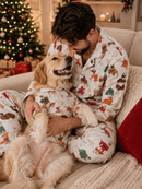 Holiday Pawprints -Family Matching Christmas Pajamas