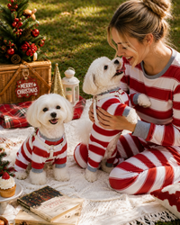 Sweet Holiday Stripes-Family Matching Christmas Pajamas