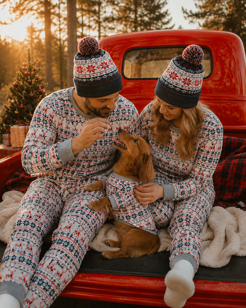 Frosted Snowflakes-Family Matching Christmas Pajamas