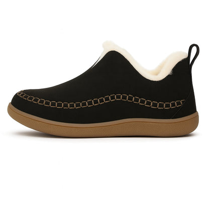 Cozy Fleece Slip-On Slippers – Warm Non-Slip Winter Shoes