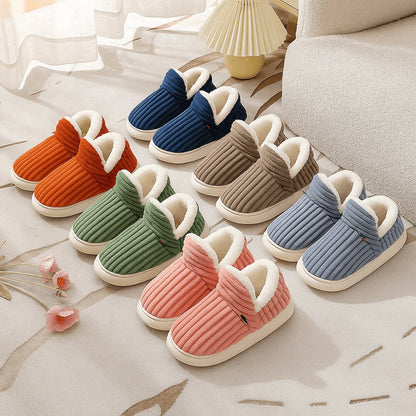 Cozy Velvet Winter Slippers with Thick Non-Slip Sole for Women & Men