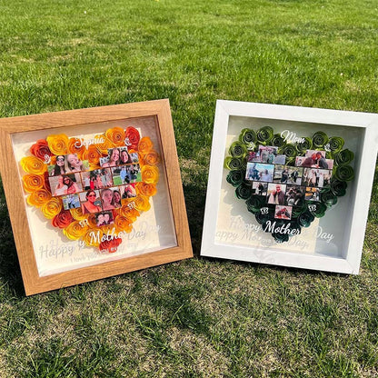 Personalized Mother's Day Photo Flower Shadow Box Gift