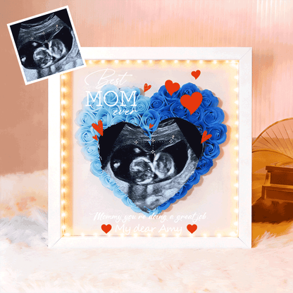 Custom Baby's First Photo Photo Box, A Mother's Day Gift For New Mothers Featuring Baby Ultrasound Photos