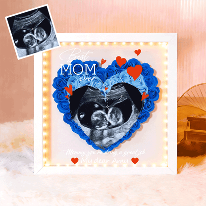 Custom Baby's First Photo Photo Box, A Mother's Day Gift For New Mothers Featuring Baby Ultrasound Photos