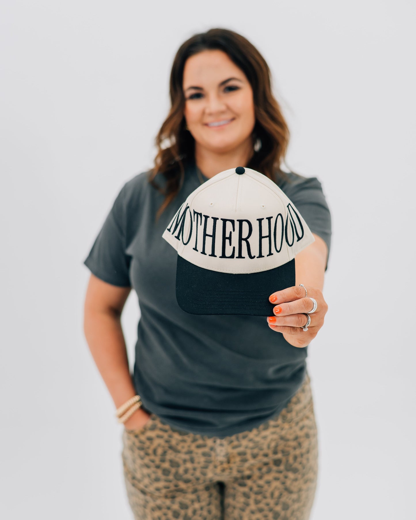 🧢 Custom Motherhood Embroidered Trucker Hat – Classic Mom Baseball Cap | Mother's Day Gift