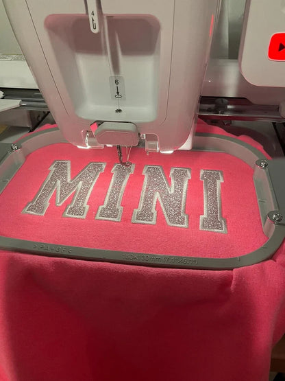Custom Glitter Embroidered Lace Side Bow Mama Sweatshirt | Mother's Day Gifts
