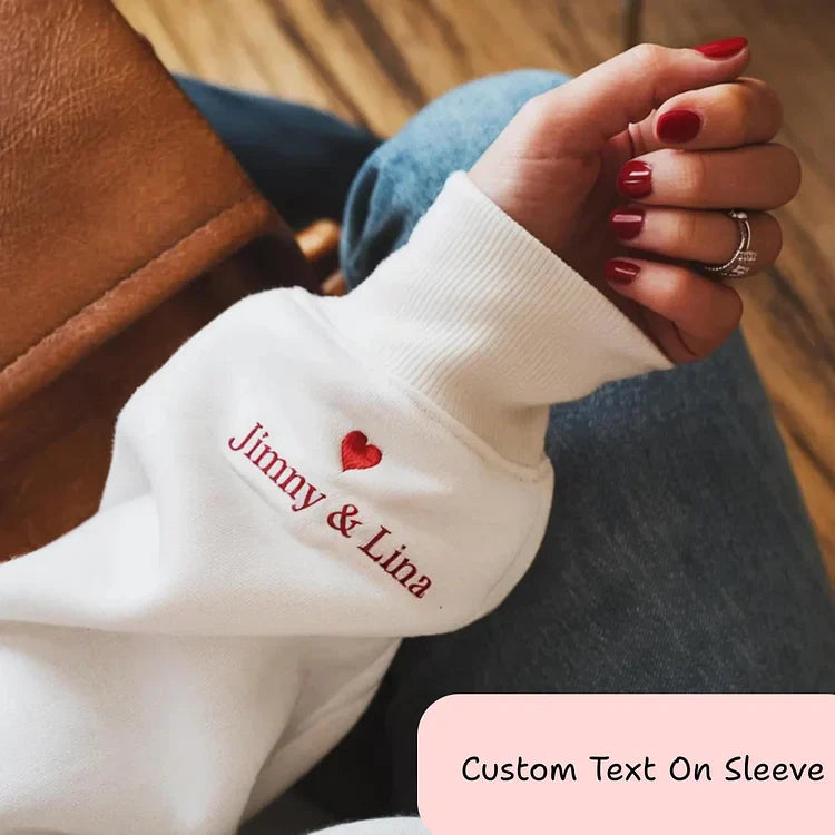 Custom Embroidered "Mom & Dad" Matching Sweatshirts –Cozy Gift for Parents