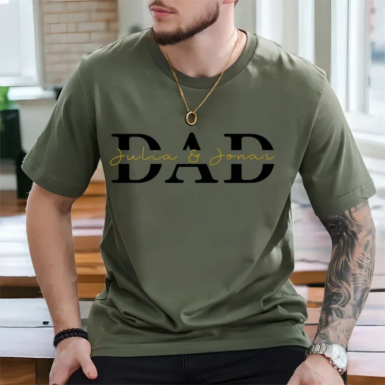 Custom "DAD" Design with Kids Names Sweatshirt | Father's Day Gift