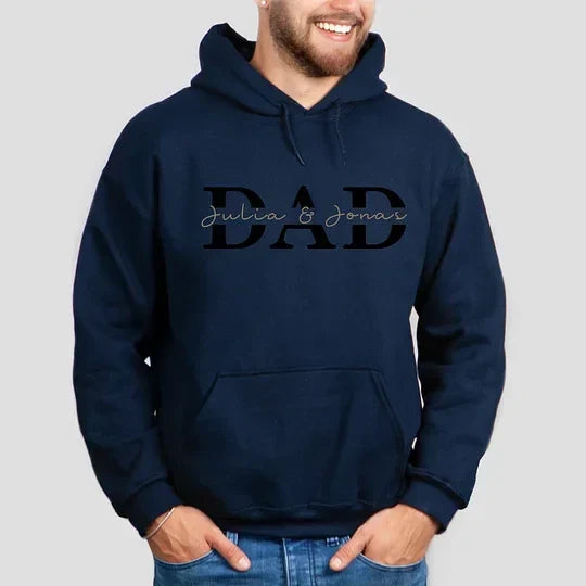 Custom "DAD" Design with Kids Names Sweatshirt | Father's Day Gift