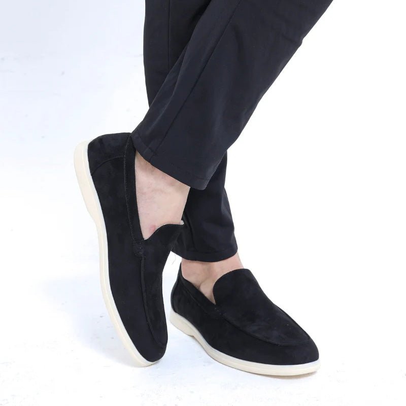Men's Orthopedic Suede Loafers | Classic Wide Fit Slip-On Comfort Shoes