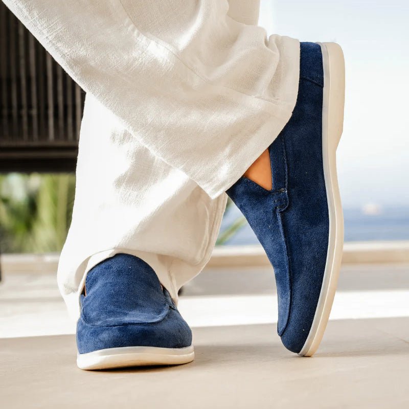 Men's Orthopedic Suede Loafers | Classic Wide Fit Slip-On Comfort Shoes