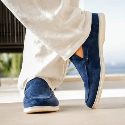 Men's Orthopedic Suede Loafers | Classic Wide Fit Slip-On Comfort Shoes