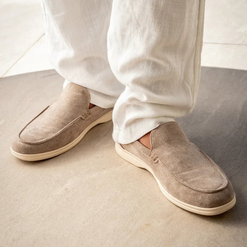 Men's Orthopedic Suede Loafers | Classic Wide Fit Slip-On Comfort Shoes