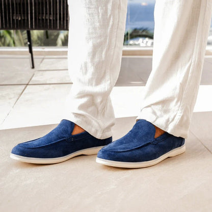 Men's Orthopedic Suede Loafers | Classic Wide Fit Slip-On Comfort Shoes