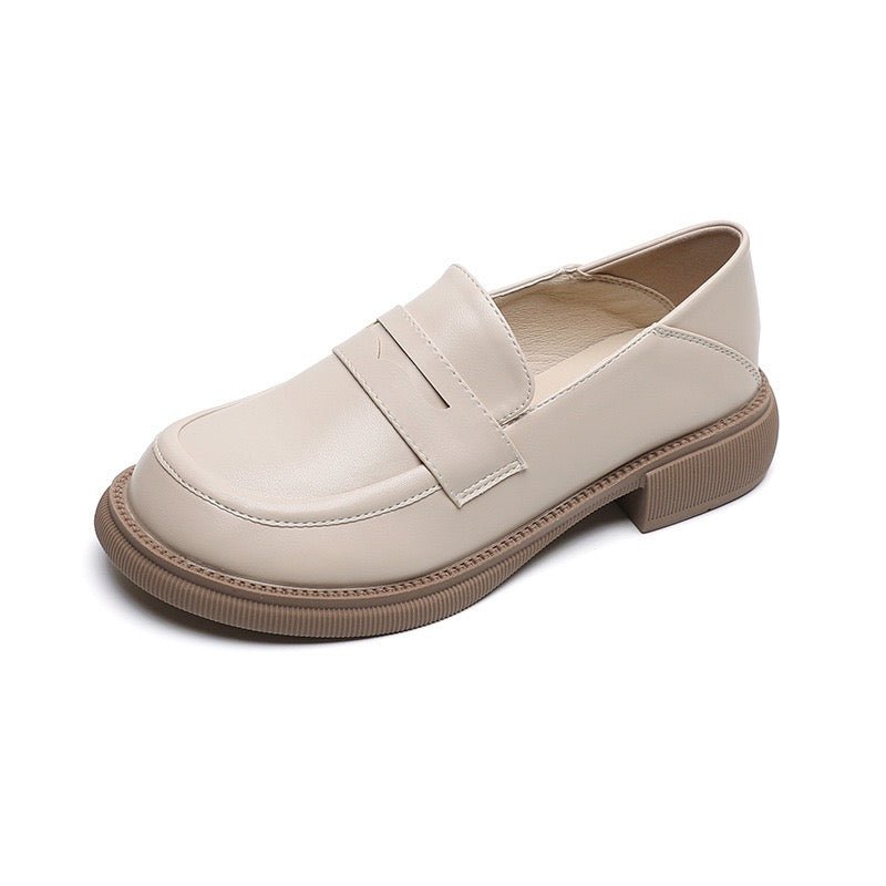 Women's Orthopedic Chunky Loafers | British Style Wide Fit Platform Shoe