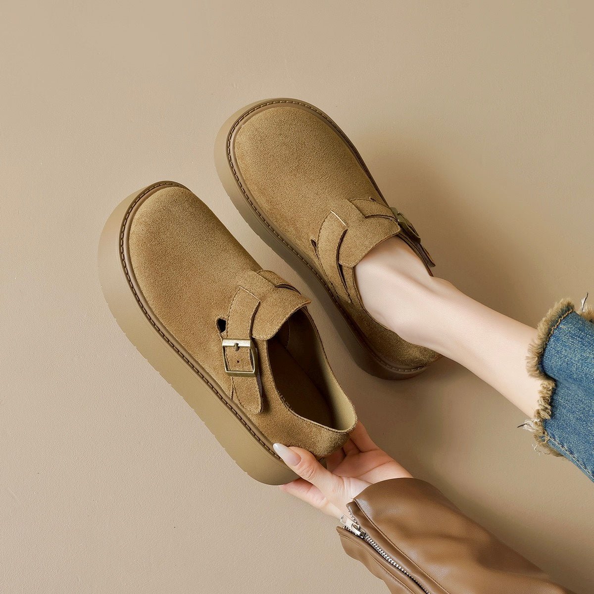 Women's Retro Platform Clogs with Arch Support | Wide Fit Comfort Shoes