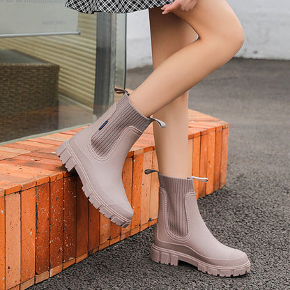 Women's Chelsea Rain Boots with Arch Support | Waterproof Ankle Boots