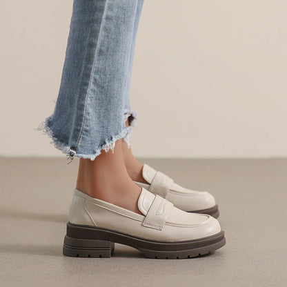 Women's Slip-On Chunky Loafers for Pain Relief | Wide Fit Comfort Shoes