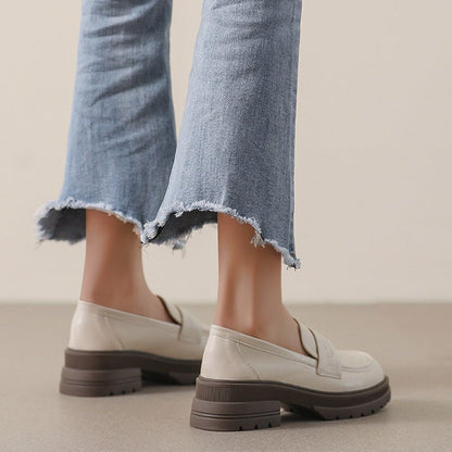 Women's Slip-On Chunky Loafers for Pain Relief | Wide Fit Comfort Shoes