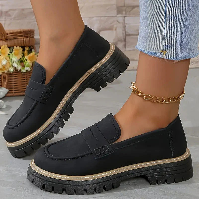 Women's Platform Loafers | Chunky Sole Comfort with Arch Support
