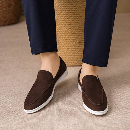 Men's Orthopedic Suede Loafers | Classic Wide Fit Slip-On Comfort Shoes